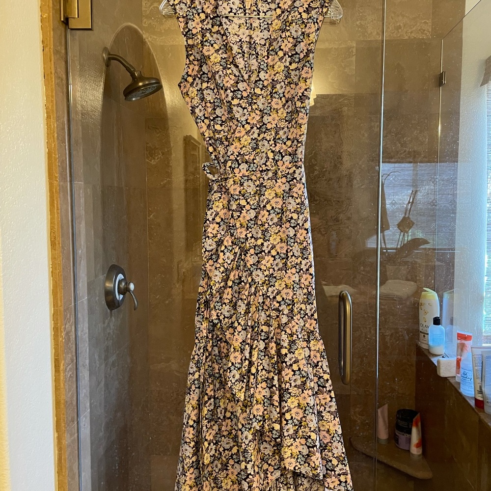 Beautiful Rebecca Taylor wrap cotton dress size 4